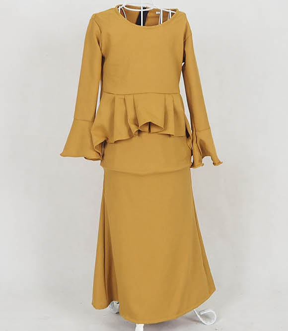 SW5058 Kid's Baju Kurung Mustard