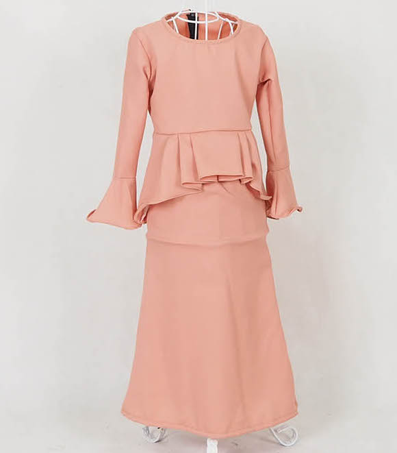 SW5058 Kid's Baju Kurung Peach