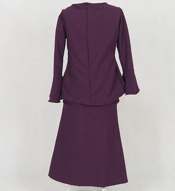 SW5058 Kid's Baju Kurung Purple
