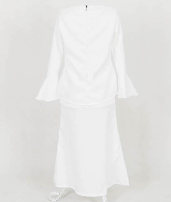 SW5058 Kid's Baju Kurung White