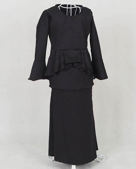 SW5059 Kid's Baju Kurung Black