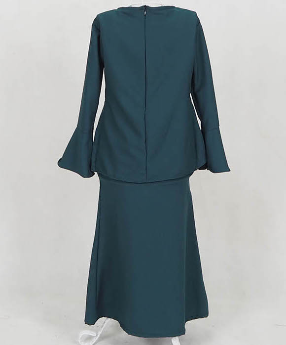 SW5059 Kid's Baju Kurung Emerald Green
