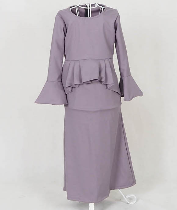 SW5059 Kid's Baju Kurung Grey