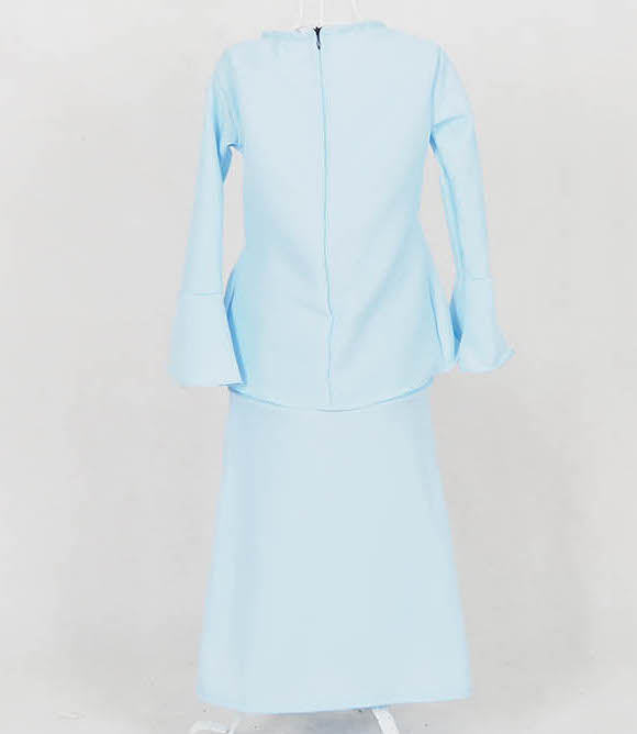 SW5059 Kid's Baju Kurung Light Blue
