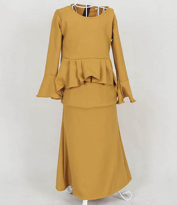 SW5059 Kid's Baju Kurung Mustard