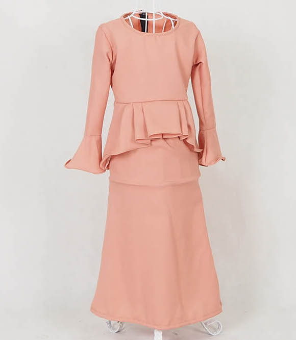 SW5059 Kid's Baju Kurung Peach