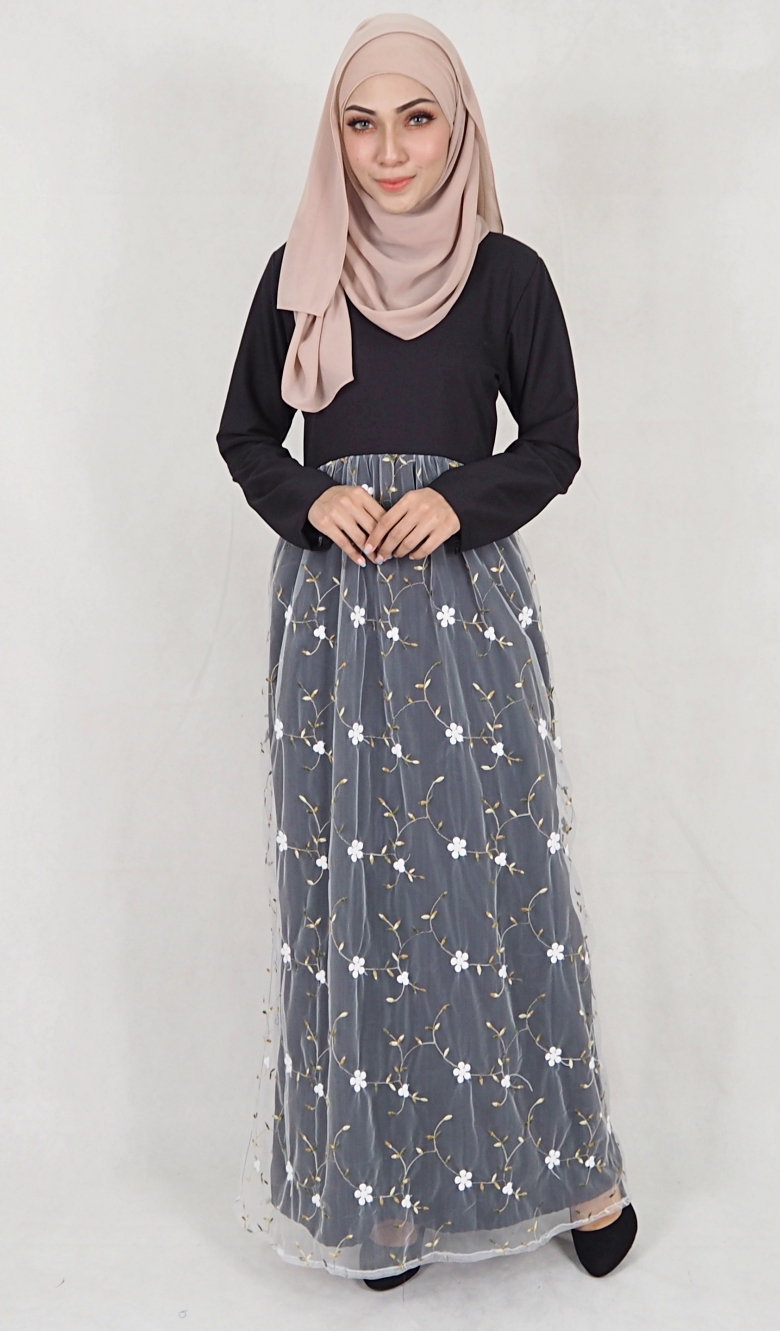 SW5061 Fashion Jubah Black
