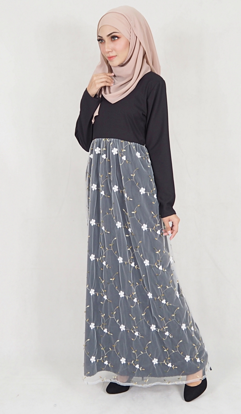 SW5061 Fashion Jubah Black