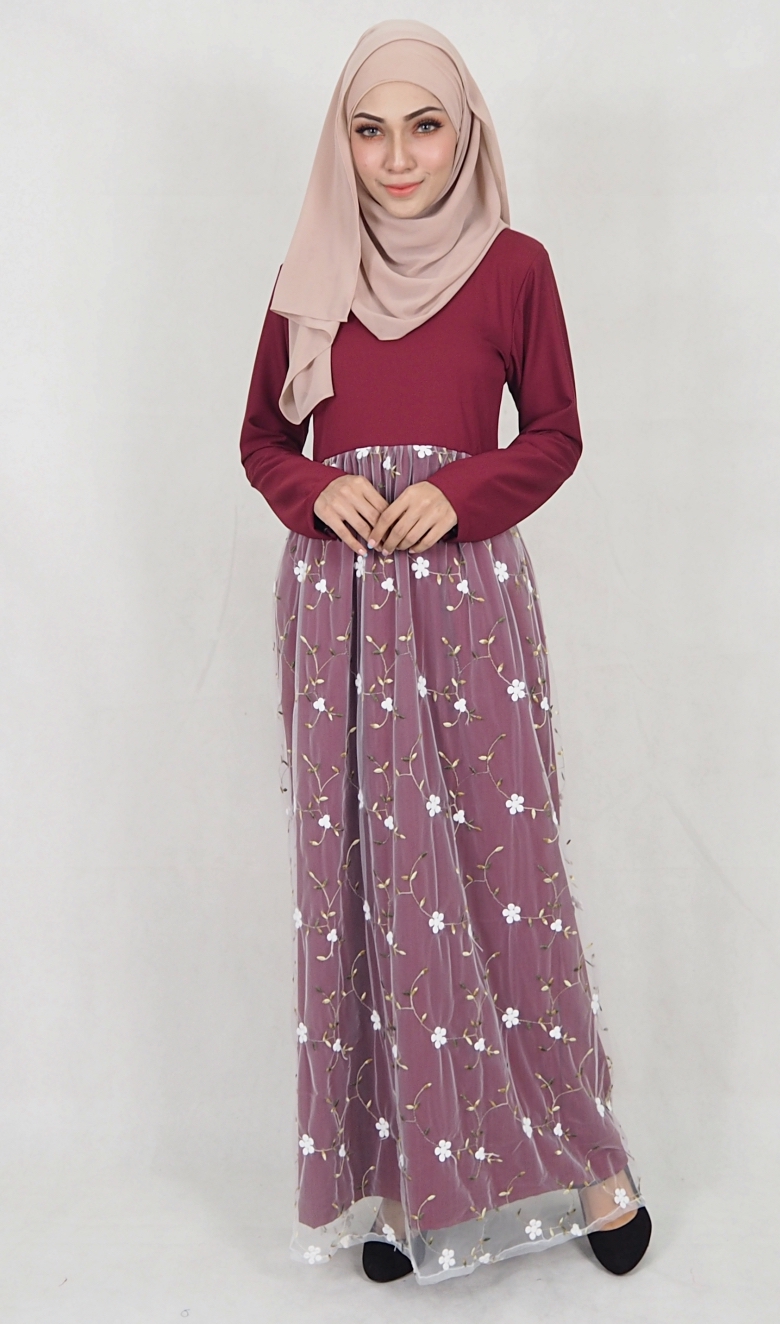 SW5061 Fashion Jubah Maroon