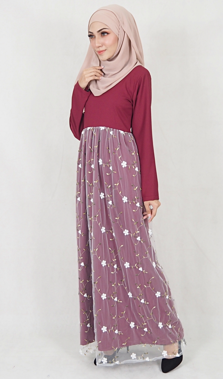 SW5061 Fashion Jubah Maroon