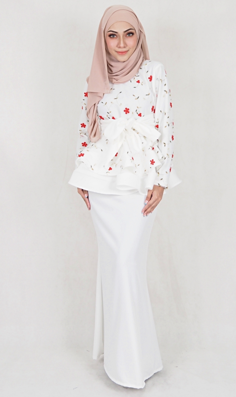 SW5063 Baju Kurung (Plus Size) White