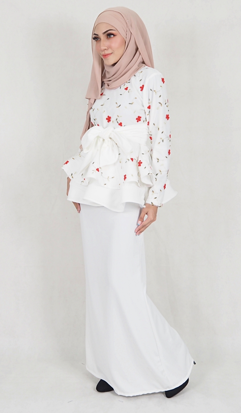 SW5063 Baju Kurung (Plus Size) White
