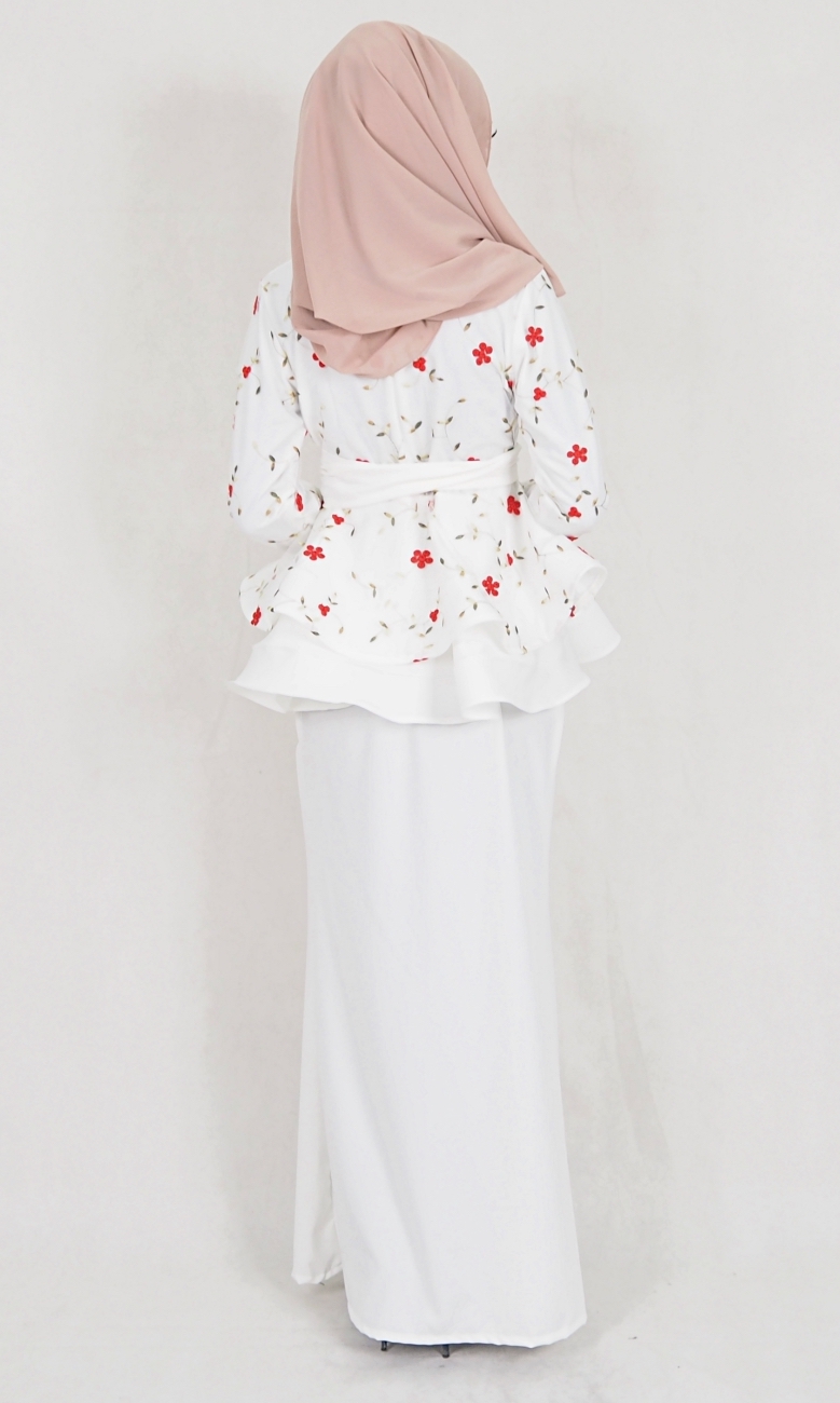 SW5063 Baju Kurung (Plus Size) White