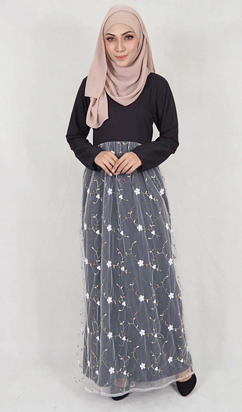 SW5064 Jubah (Plus Size) Black