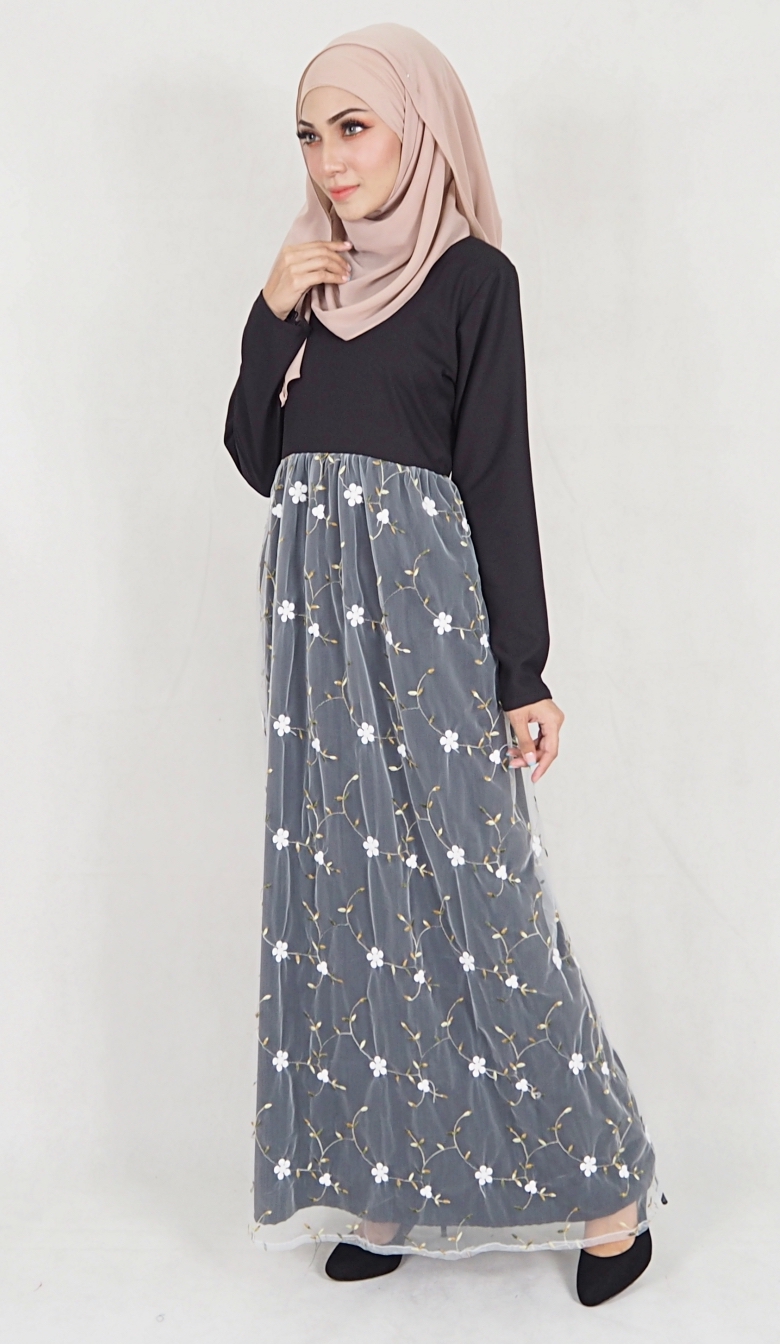 SW5064 Jubah (Plus Size) Black