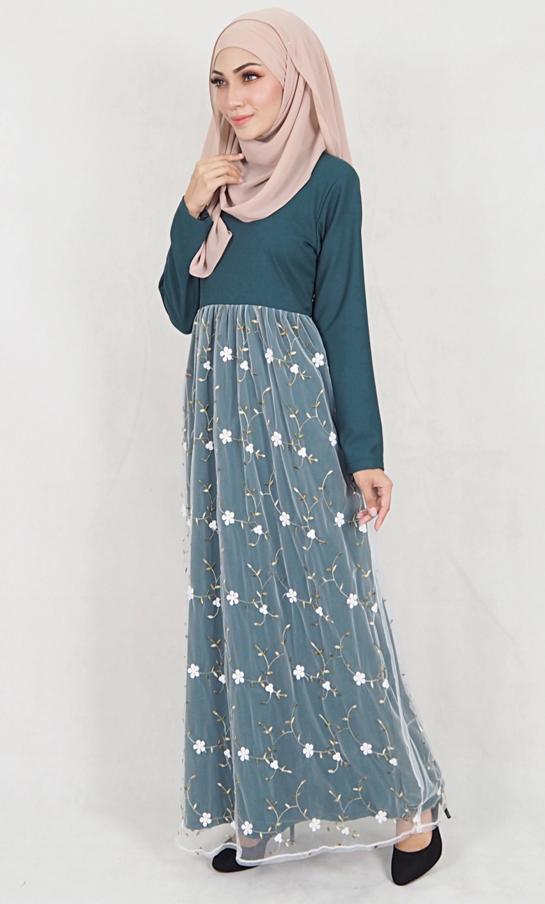 SW5065 Jubah (Plus Size) Emerald Green