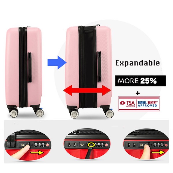 TR100 Expandable Luggage Blue