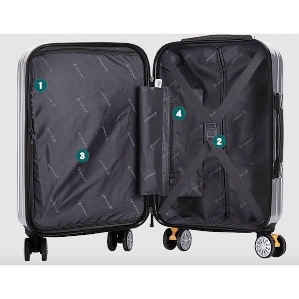 TR100 Expandable Luggage Blue