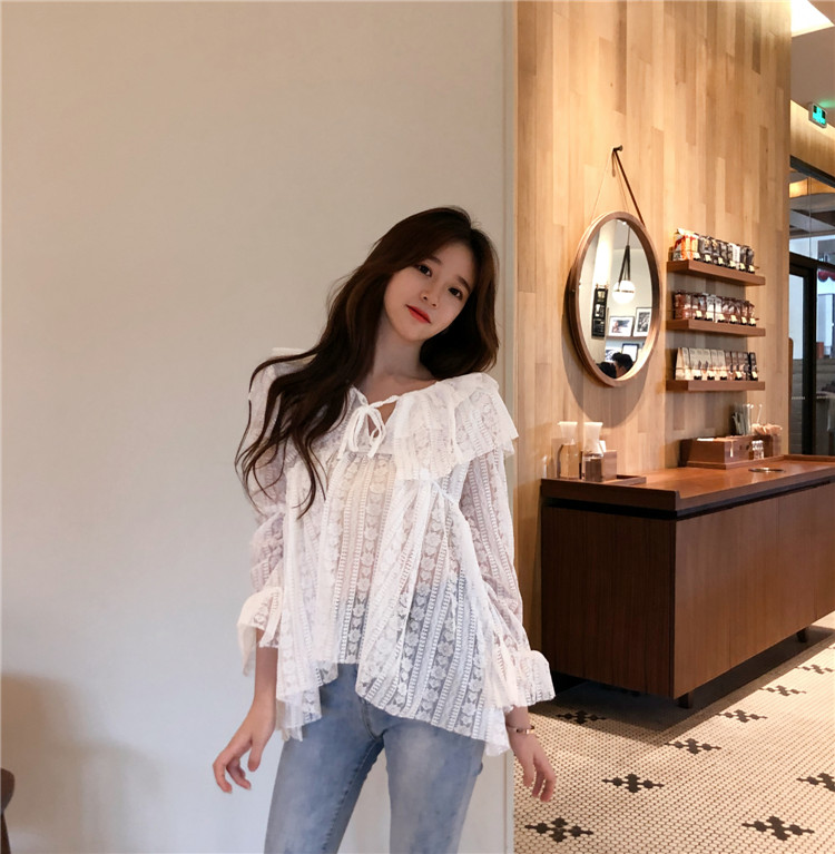 VW12634 Lovely Lace Top White