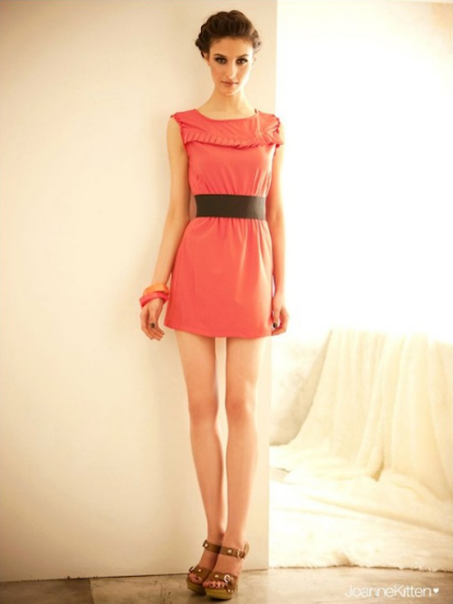 WD21667 JK Pretty Mini Dress Orange