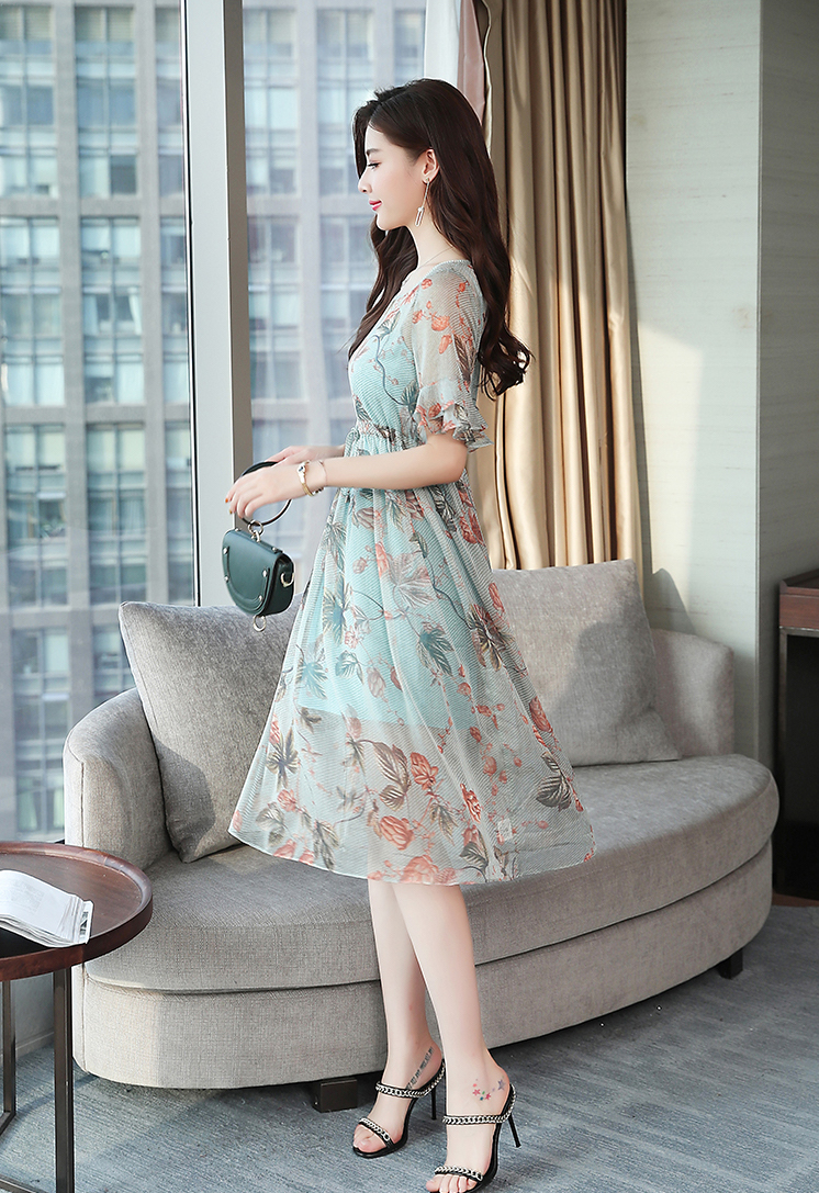 GW2268 Charming Chiffon Dress As Picture