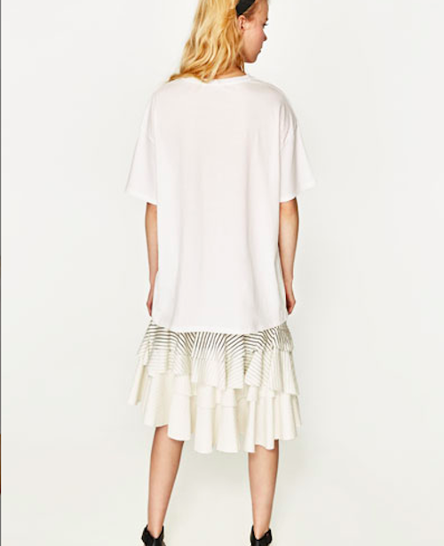 BM71129 Love Shape Embroidery T-Shirt White