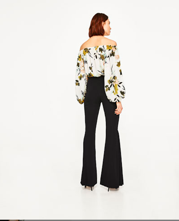 BM71132 Tropical Off-Shoulder Bodysuit As Picture