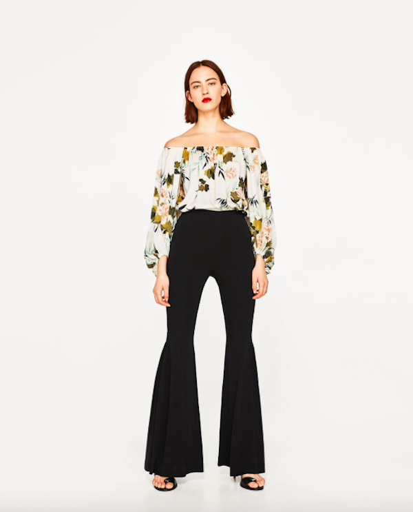 BM71132 Tropical Off-Shoulder Bodysuit As Picture