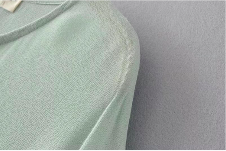 BM71134 Front Criss Cross Frill Blouse Mint