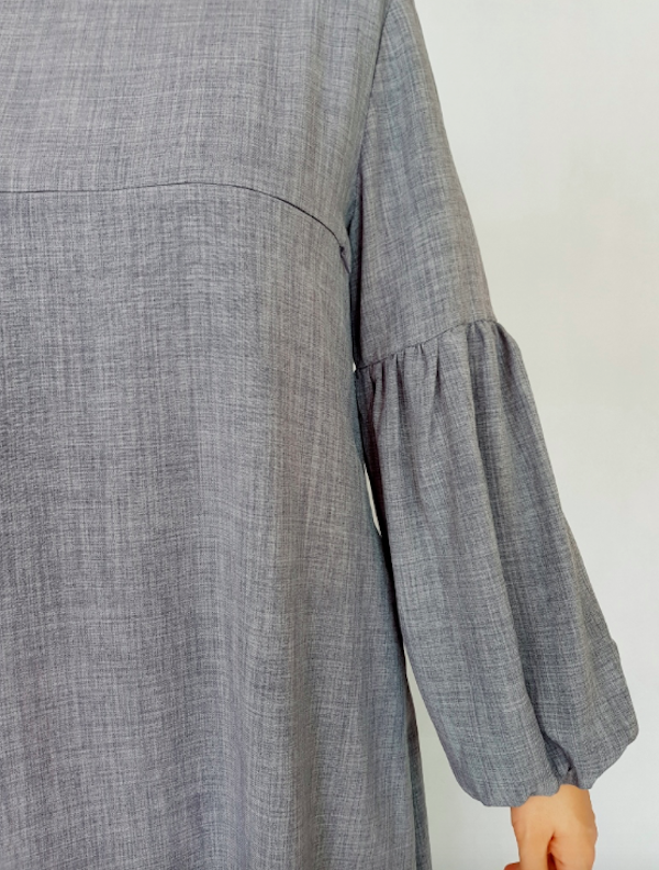 BM71135 Pretty Design Jubah Grey