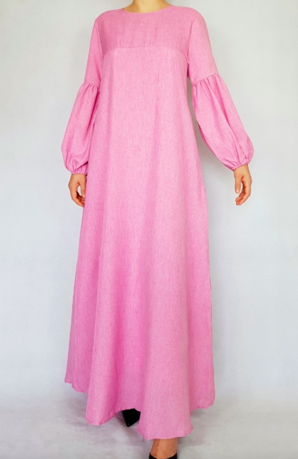 BM71135 Pretty Design Jubah Pink