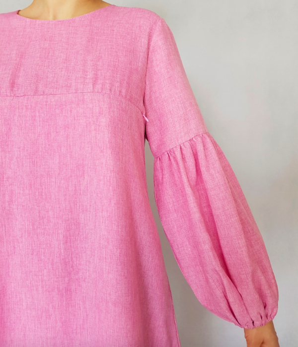 BM71135 Pretty Design Jubah Pink