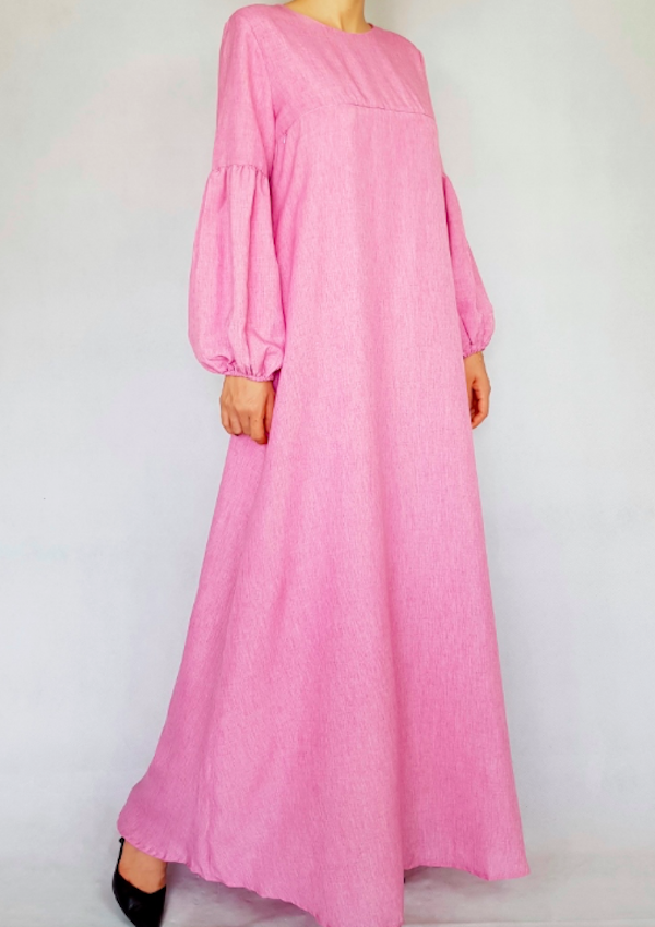 BM71135 Pretty Design Jubah Pink