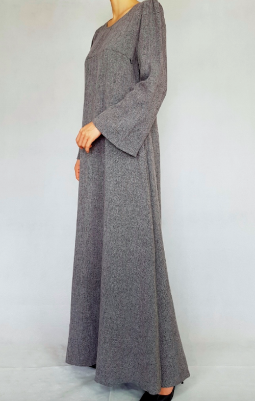 BM71136 Flare Sleeves Jubah Grey