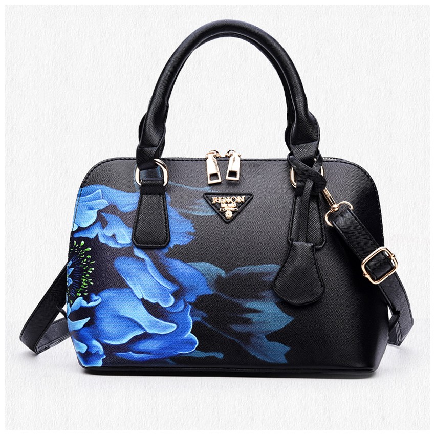KW80371 Premium Floral Bag Black