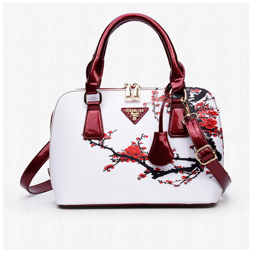 KW80371 Premium Floral Bag White Red