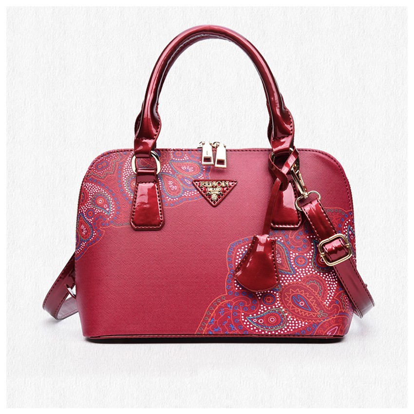 KW80371 Premium Floral Bag Wine Red