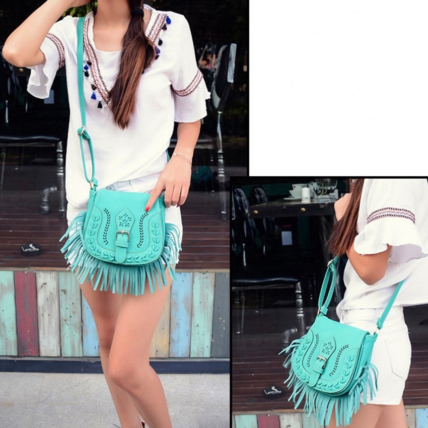 KW80373 Casual Vintage Sling Bag Celadon