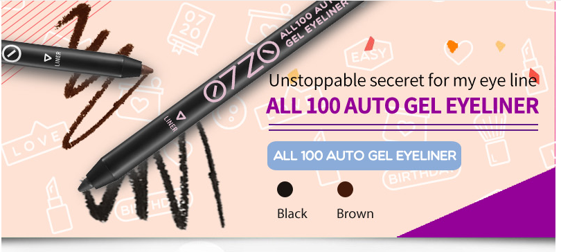 CW50052 All 100 Auto Gel Eyeliner Brown
