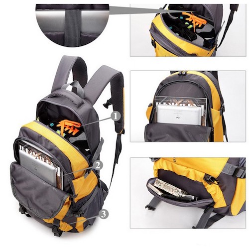 MK025 Hiking Backpack Yellow