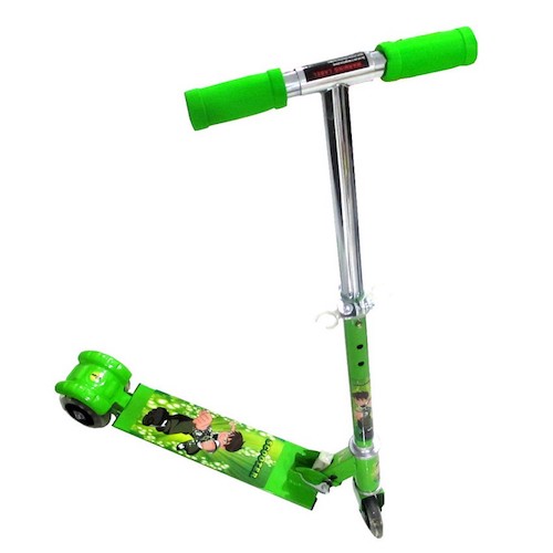 MK045 Cartoon Printed Scooter Green