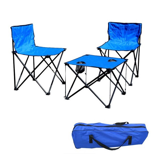 MK046 Camping Chair & Table Set Blue