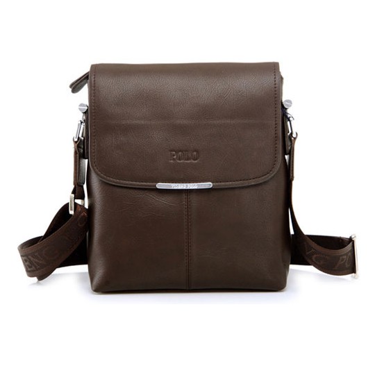 MK049 Men's Shoulder Bag Dark Brown