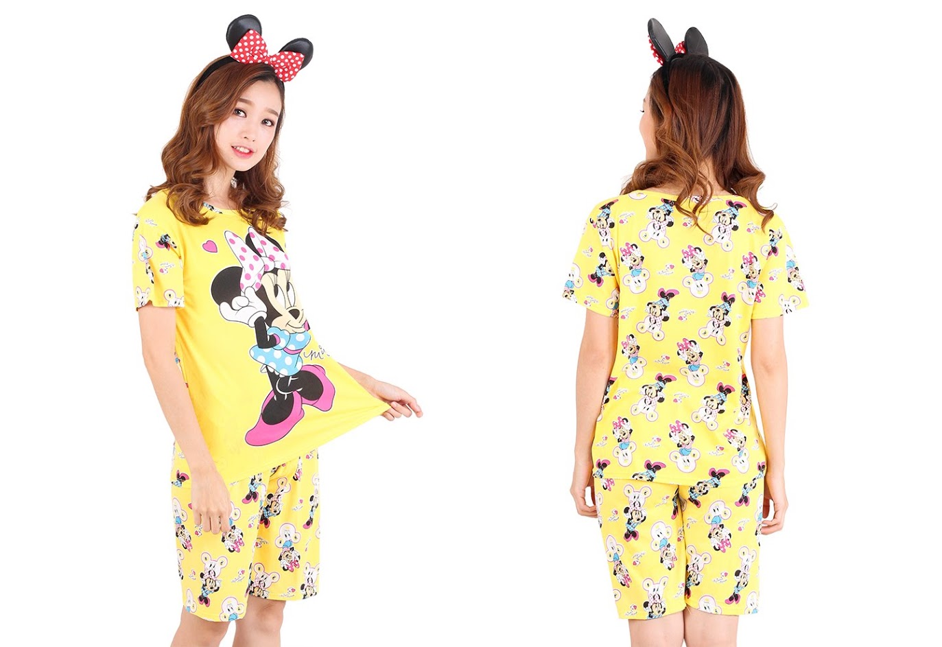 QA-471 Cute Cartoon Sleepwear Yellow Minnie