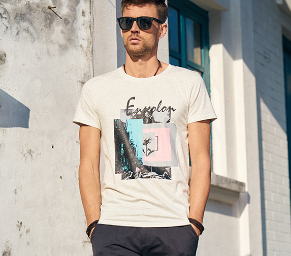 ST-537 Premium Men Top Grey