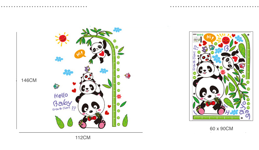 ST-556 Cute Panda Wall Sticker