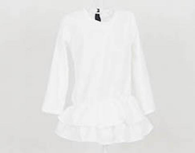 SW5068 Kid's Peplum Blouse White