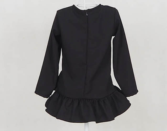 SW5069 Kid's Peplum Blouse Black