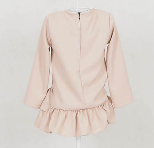 SW5069 Kid's Peplum Blouse Cream