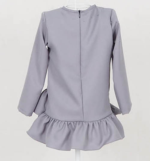 SW5069 Kid's Peplum Blouse Grey